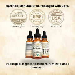Khroma Organic Digestive Blend dispensing drops for flexible use