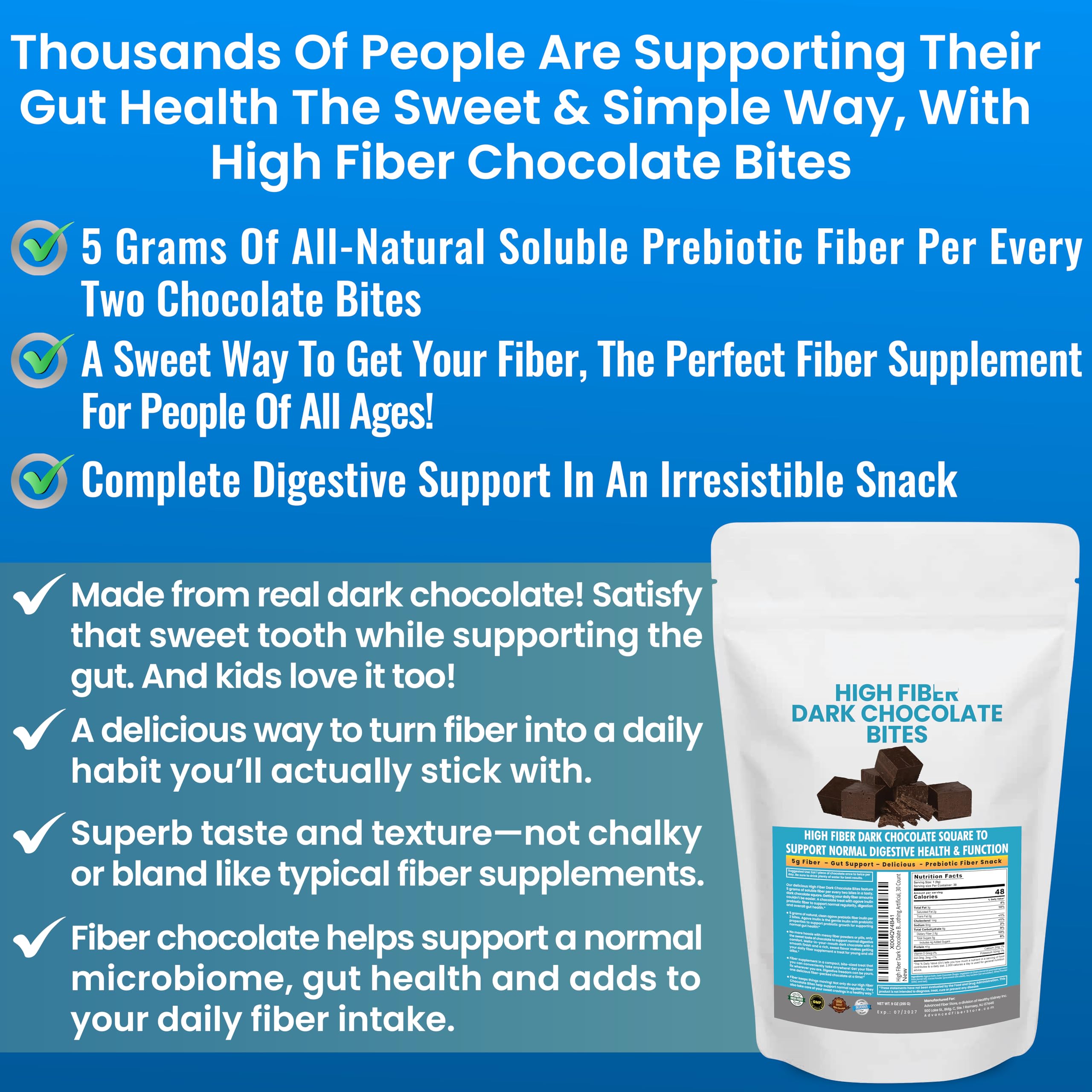 Kidney Restore high-fiber bites, great anytime snack option.