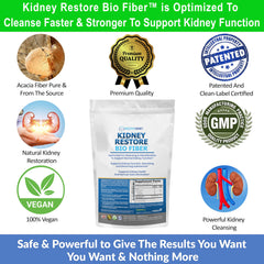 Instruction guide included with Kidney Restore Bio Fiber for use ideas.