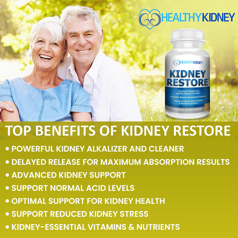 Kidney Restore delayed-release sodium bicarbonate helps neutralize acids for overall mineral balance