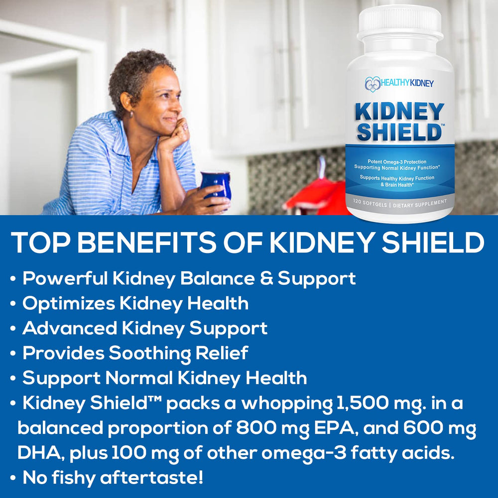 Kidney Restore DHA EPA softgels closeup emphasizes high-absorption omega-3 for kidney-friendly support.