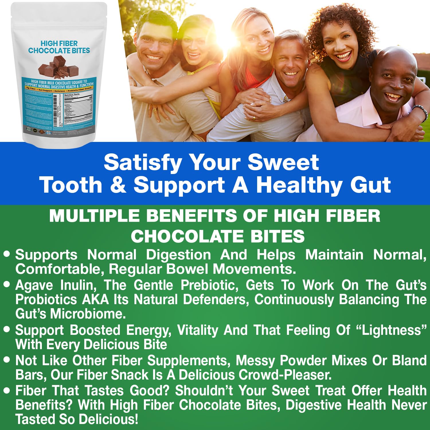 Kidney Restore fiber bites nutrition panel view with 5g fiber