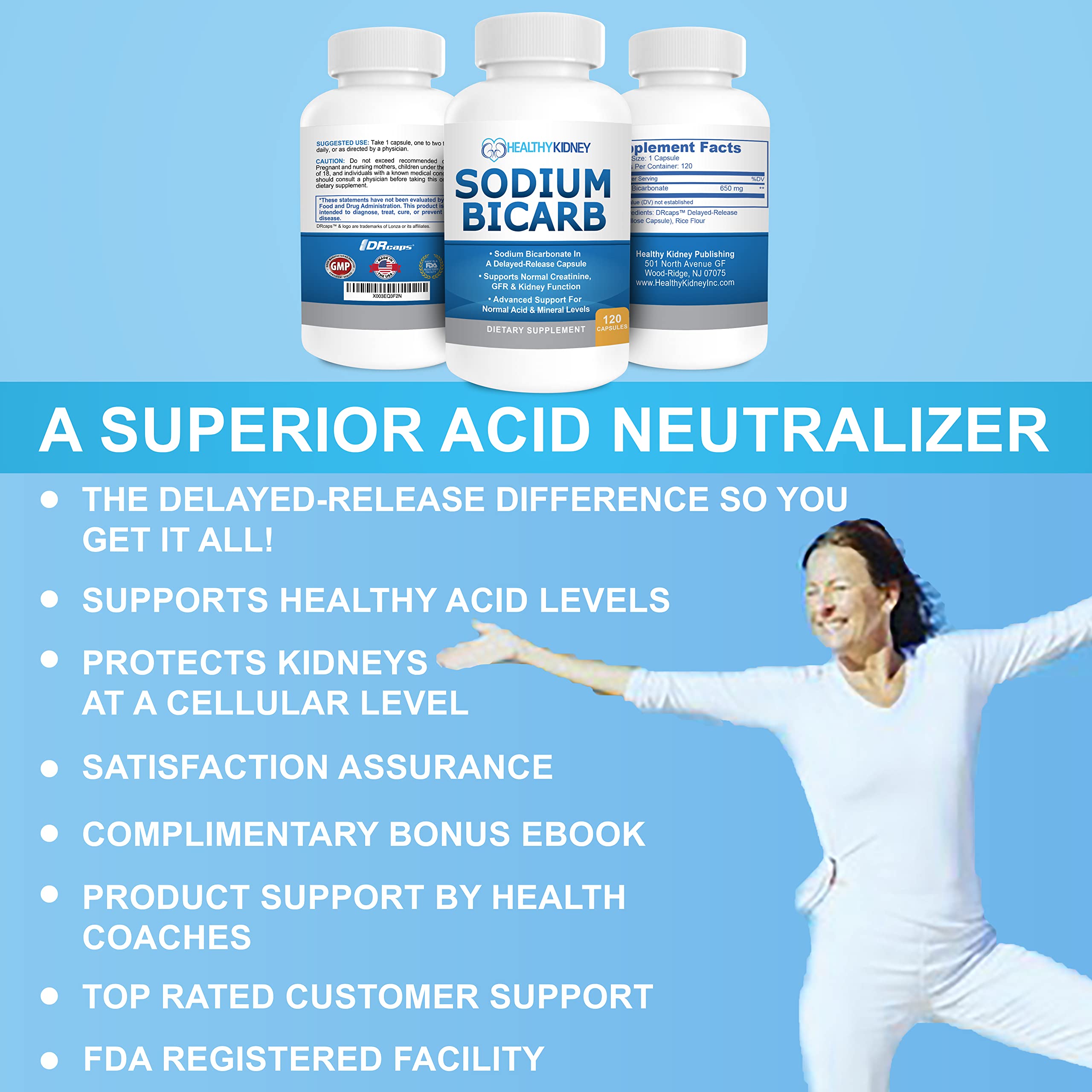 Kidney Restore included ebook guide beside the bottle for usage ideas.