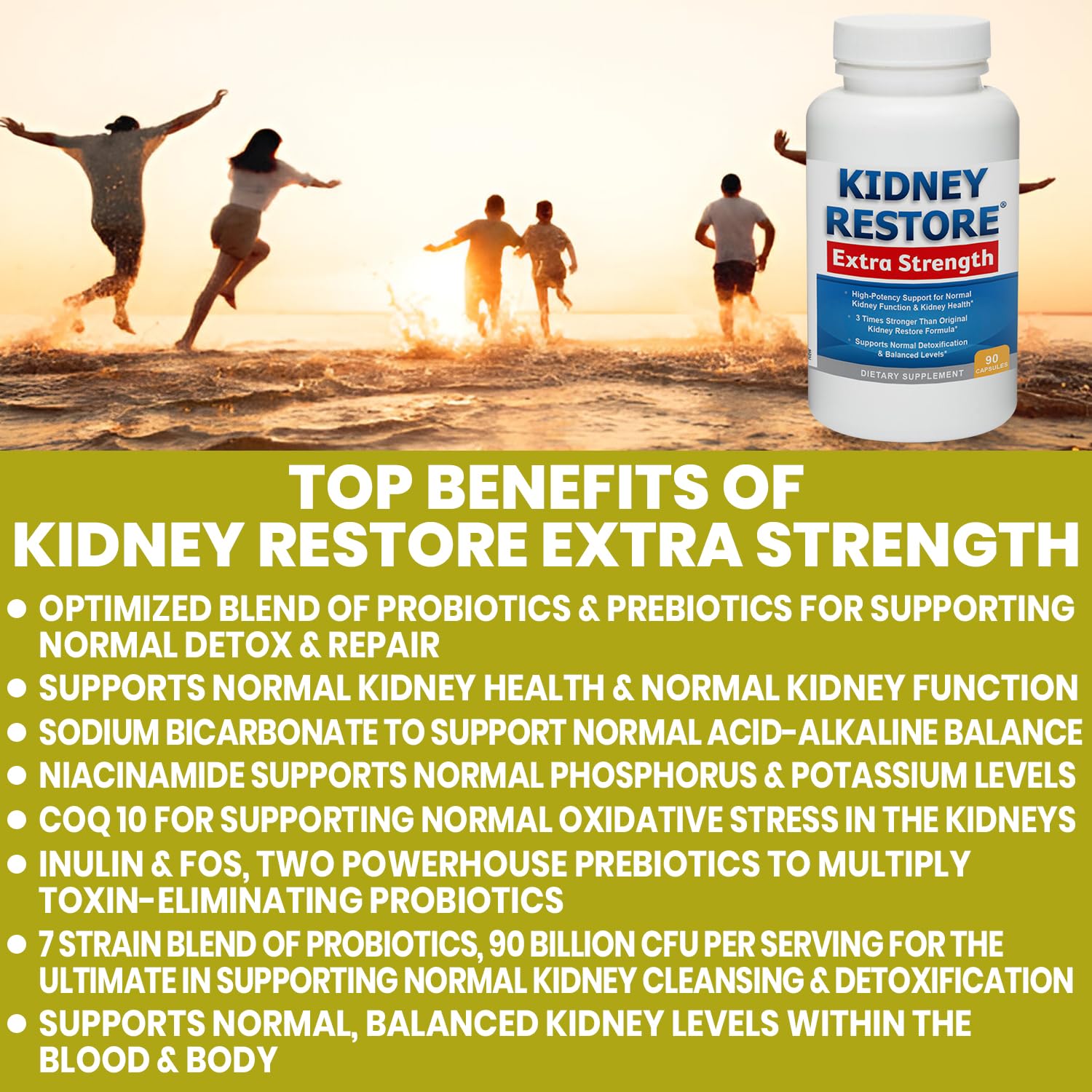 Kidney Restore Inulin & FOS prebiotics supporting gut-kidney balance