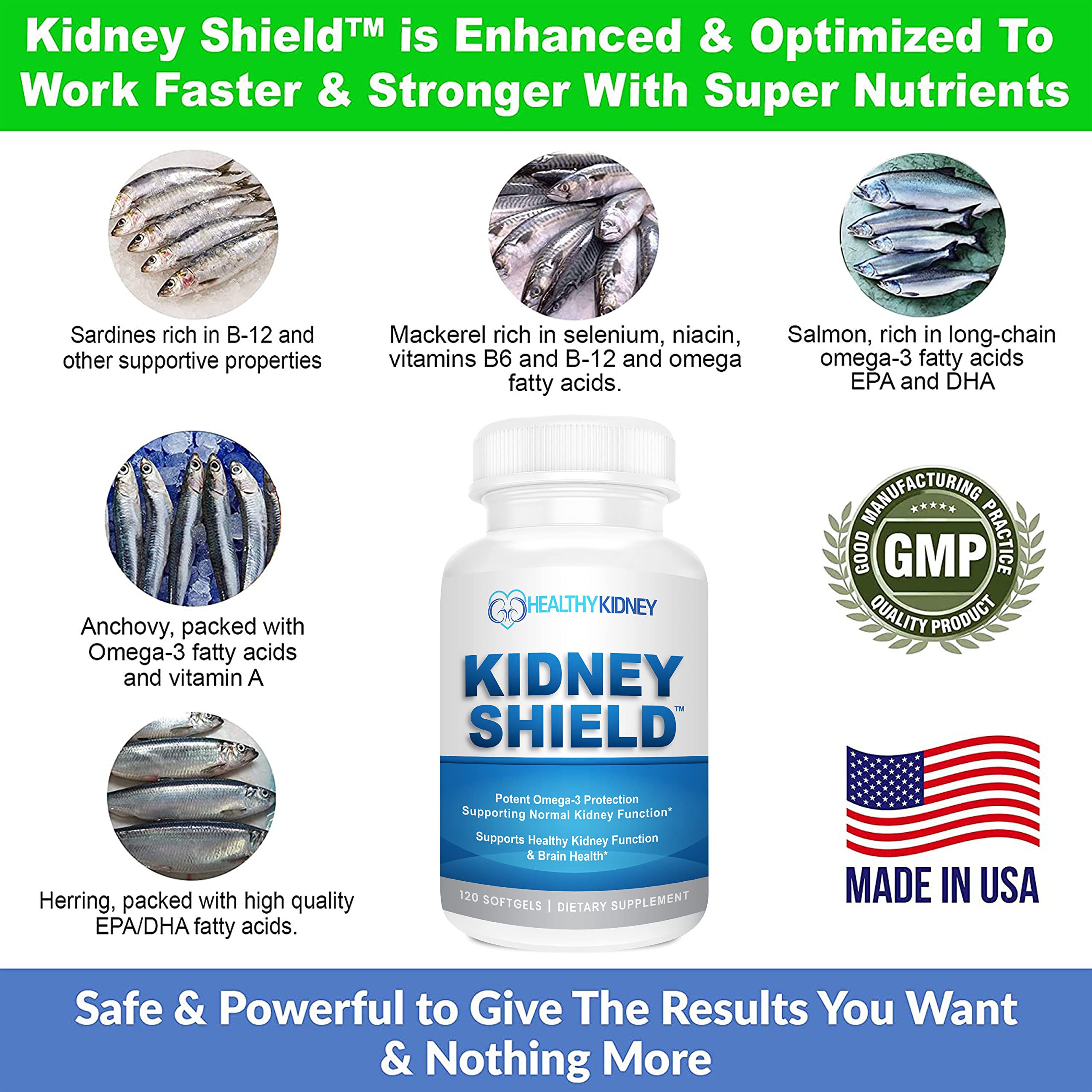 Kidney Restore lemon rosemary essence pills on bottle highlight flavor with omega-3 benefits.