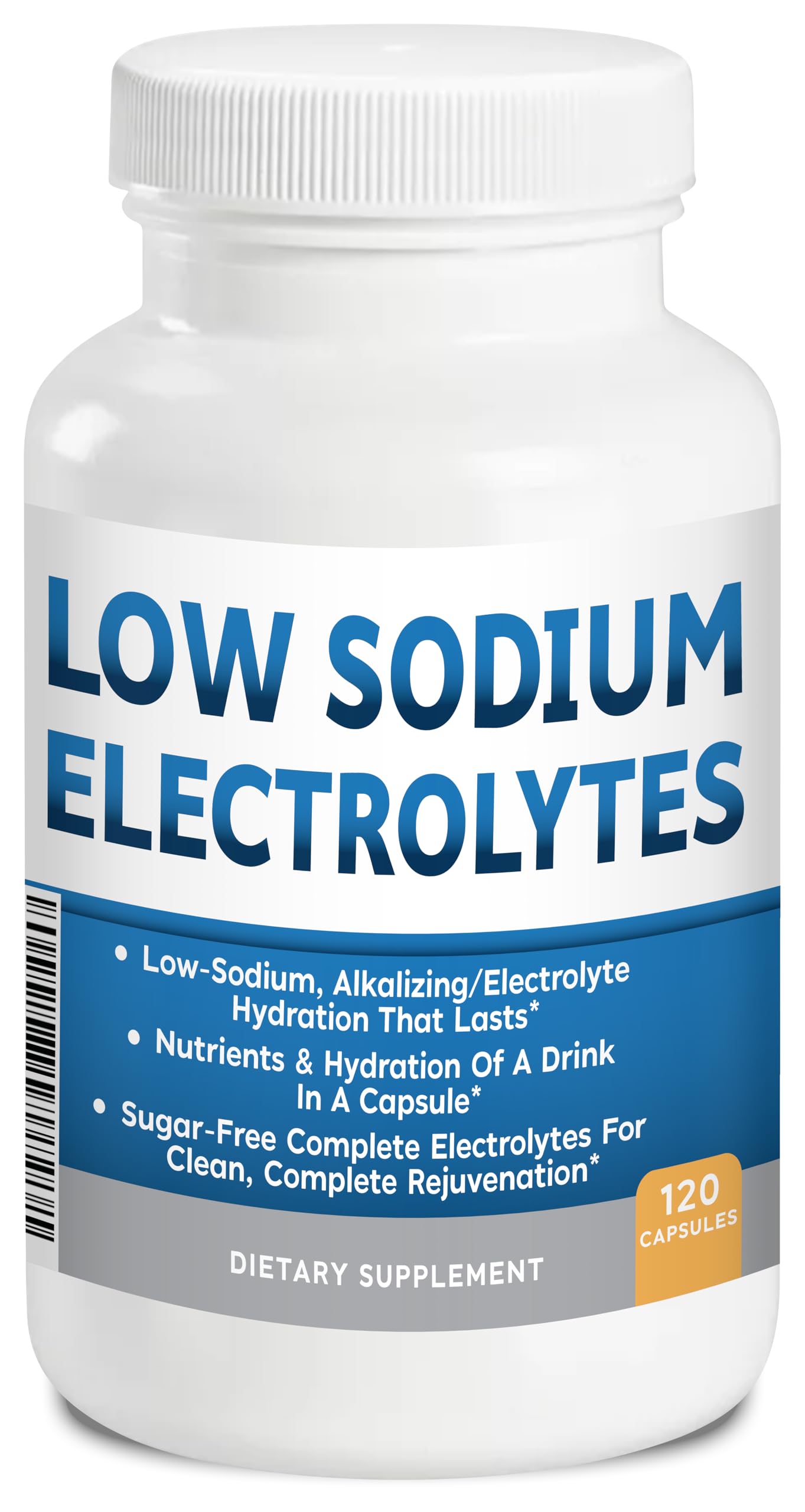 Kidney Restore low sodium electrolytes bottle close-up for easy hydration on the go.