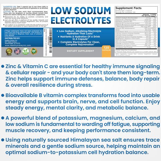 Kidney Restore capsule in hand demonstrates convenient, low-sodium hydration.