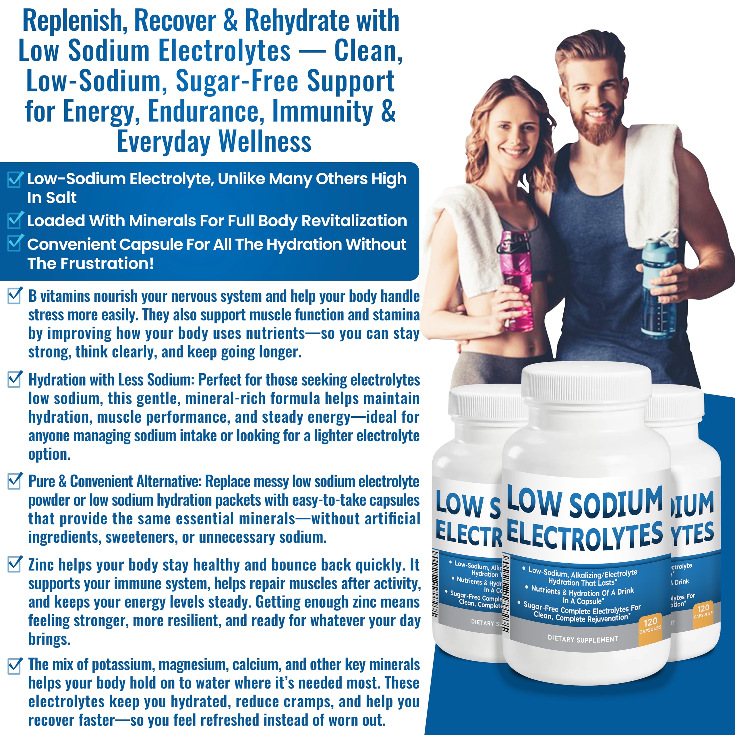 Kidney Restore packaging box highlights 120 servings and sugar-free formulation.