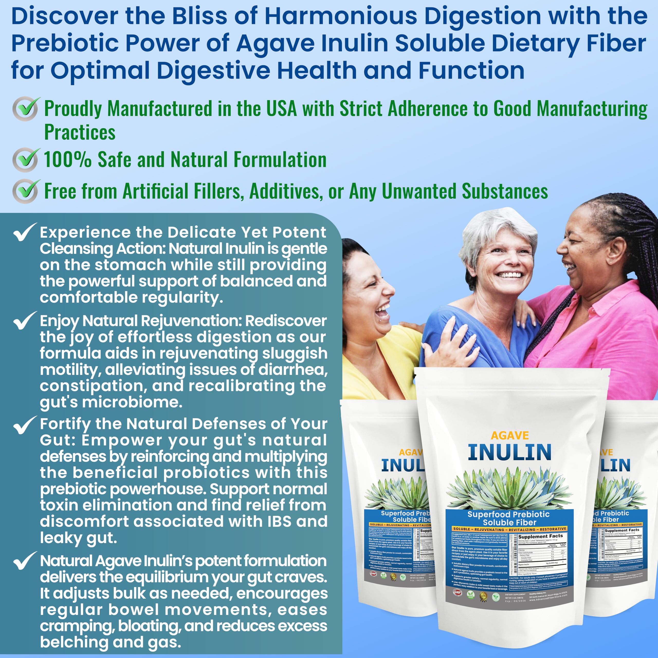 Kidney Restore Inulin powder dissolving in coffee or tea for mild sweetness.