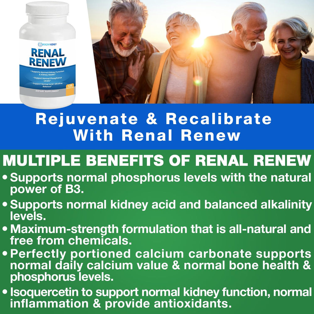 Renal Renew bottle back showing supplement facts for transparency and trust.