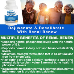 Renal Renew bottle back showing supplement facts for transparency and trust.