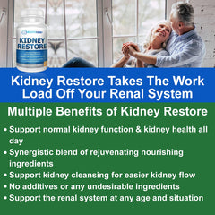 Kidney Restore satisfaction guarantee emblem communicates risk-free purchase reassurance