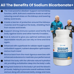 Kidney Restore sodium bicarbonate capsules bottle highlighting 2-pack format for convenient daily use.