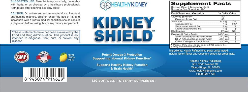 Kidney Shield lemon rosemary scent visual suggesting flavor and palatability.