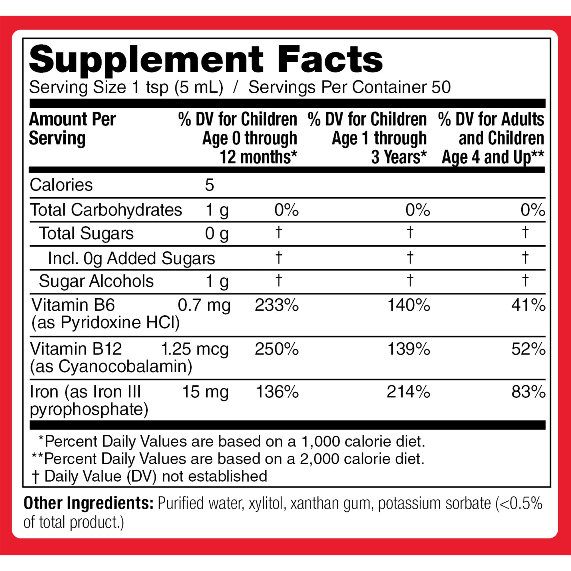 KidStar BioFe+ iron liquid dosing spoon for kids.