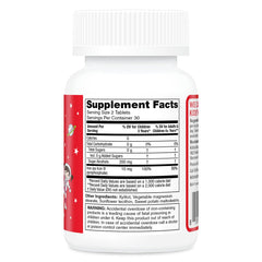 KidStar BioFe Pure Iron chewable tablets close-up shows 5 mg iron per tablet.