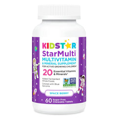 KidStar Nutrients StarMulti astronaut-chewables, bite-sized tablets shaped like astronauts.