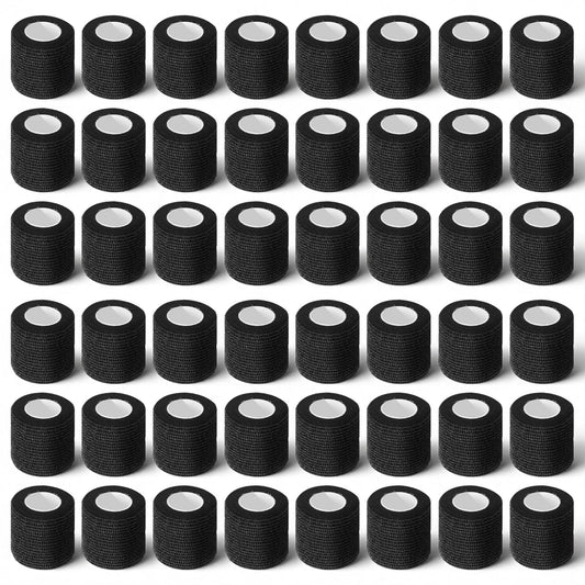 Kifmurase bandage wrap 2in 5yd black roll for versatile support