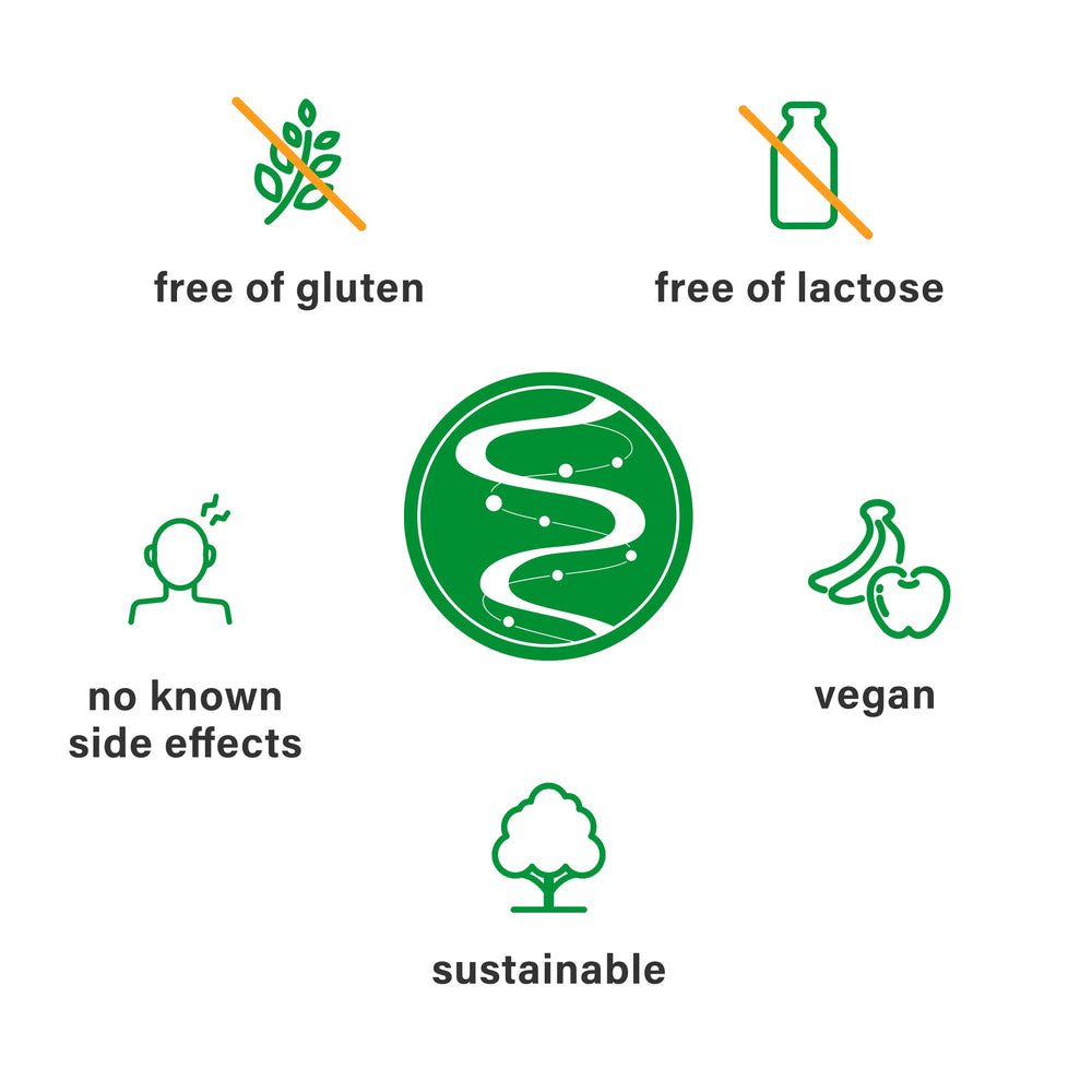 Kijimea IBS vegan and gluten-free claim on label.