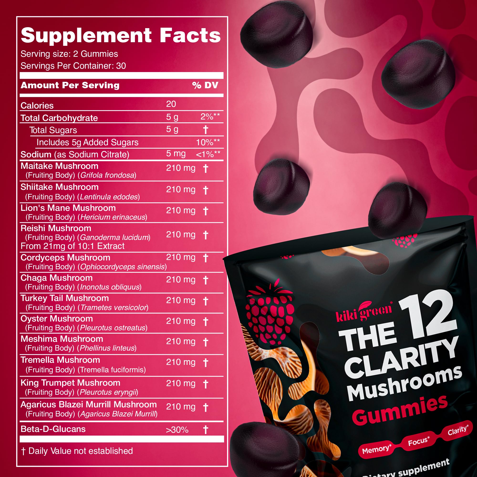 KIKI Green vegan, filler-free formulation tag underscores clean ingredient approach