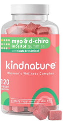 kindnature Myo-Inositol D-Chiro Inositol Gummies Watermelon bottle supports daily balance.