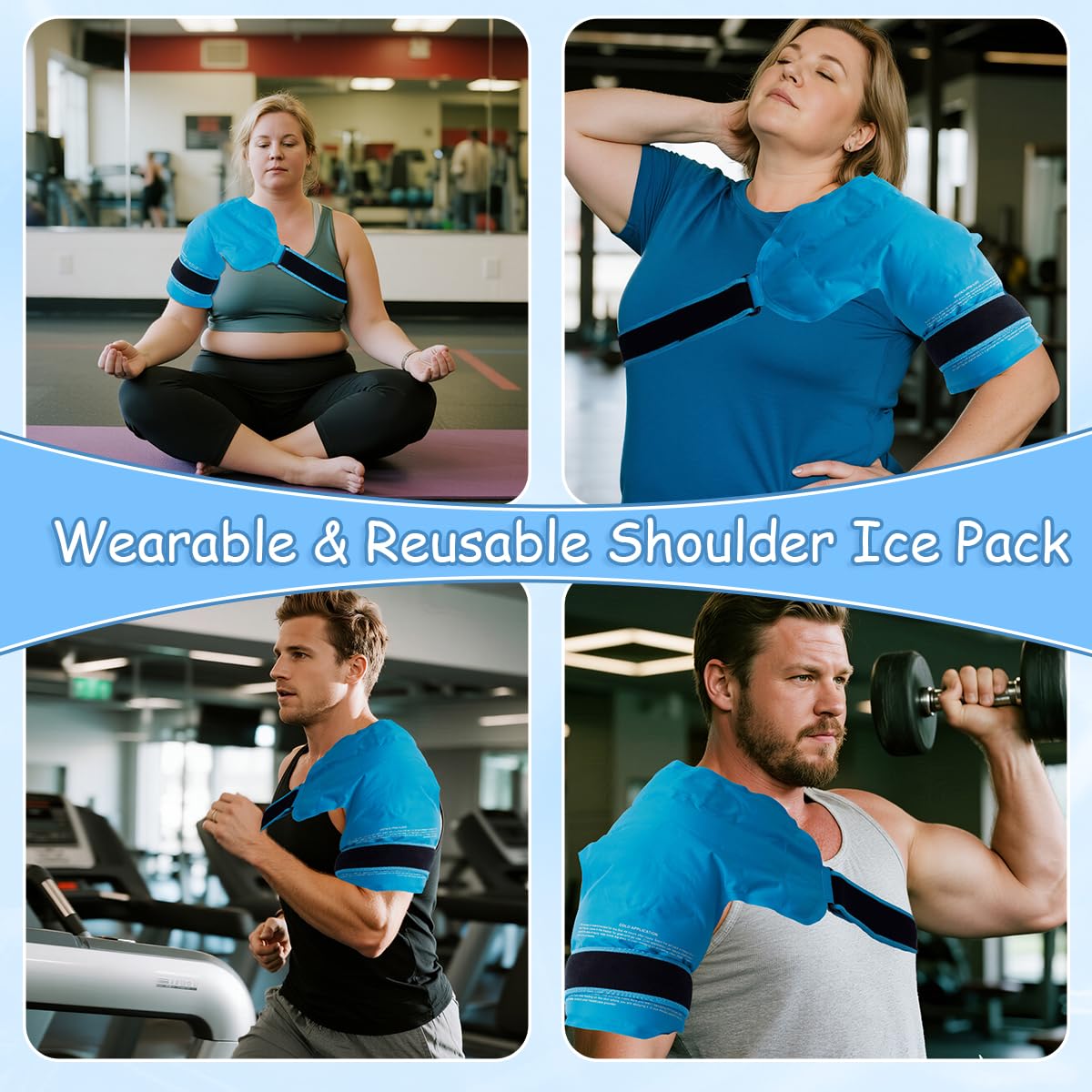 King Mills adjustable wrap for customizable compression and comfort.