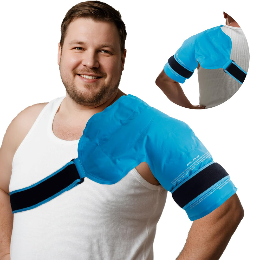 King Mills Plus Size Rotator Cuff Ice Pack in action providing soothing cold therapy.