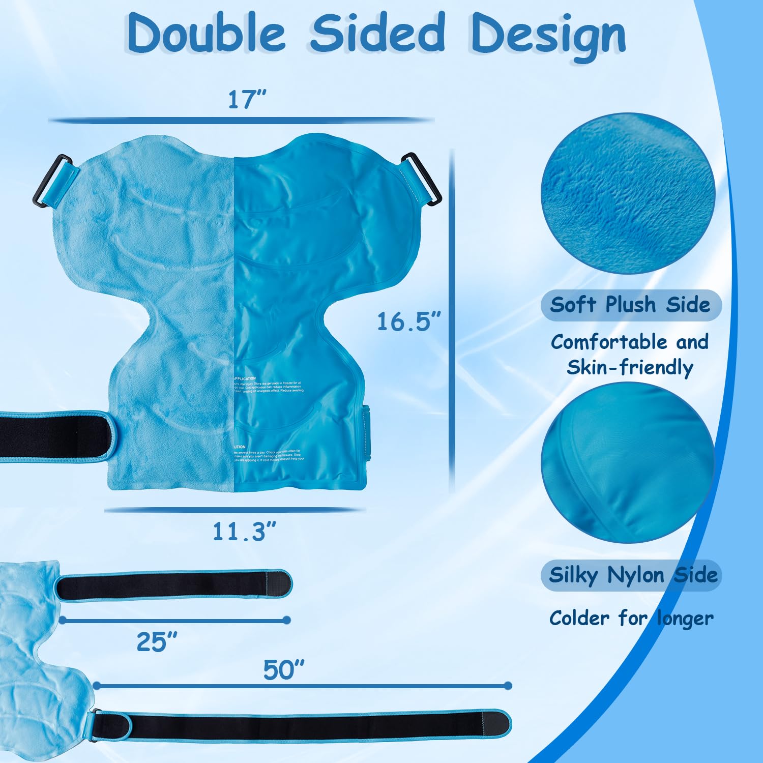 King Mills soft skin-friendly fabric keeps your shoulder comfortable.