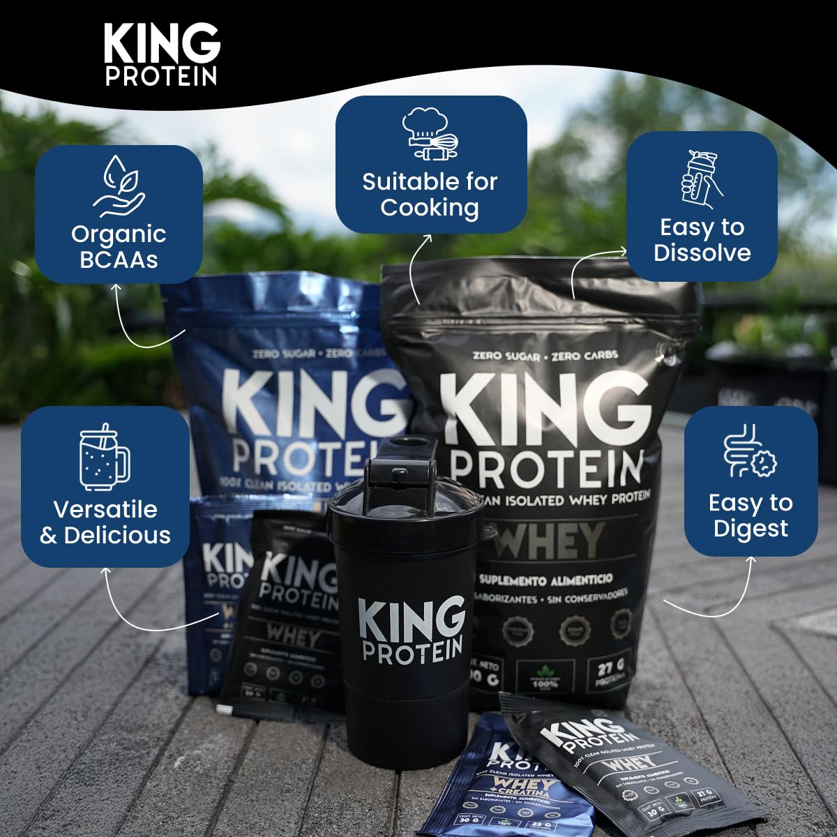 KING Protein Organic BCAAs amino acids for complete recovery