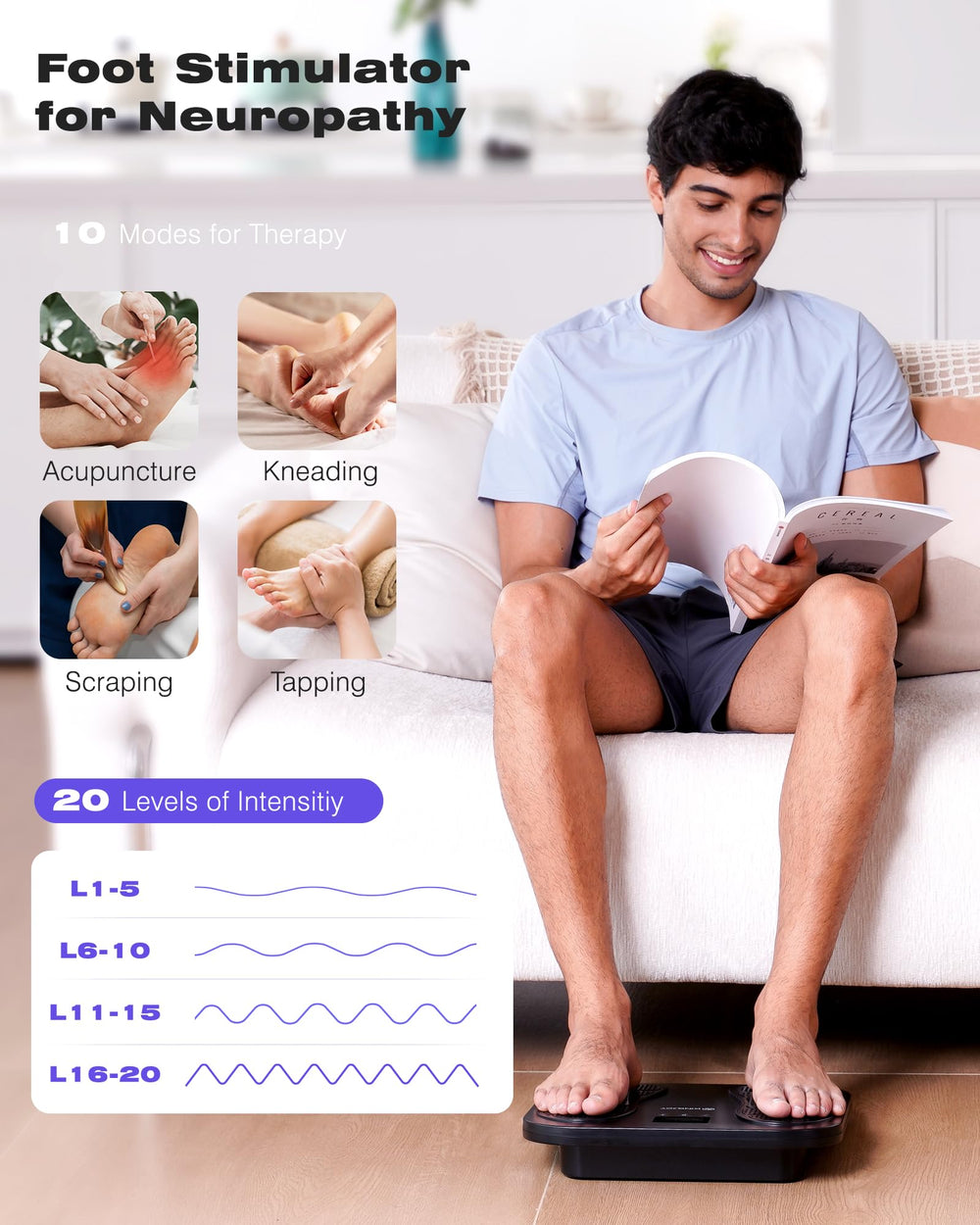KINGJOY electrode pads for flexible pain relief across body areas