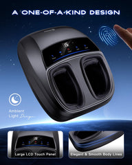KINGJOY Foot Massager fits up to size 14 feet for versatile use.