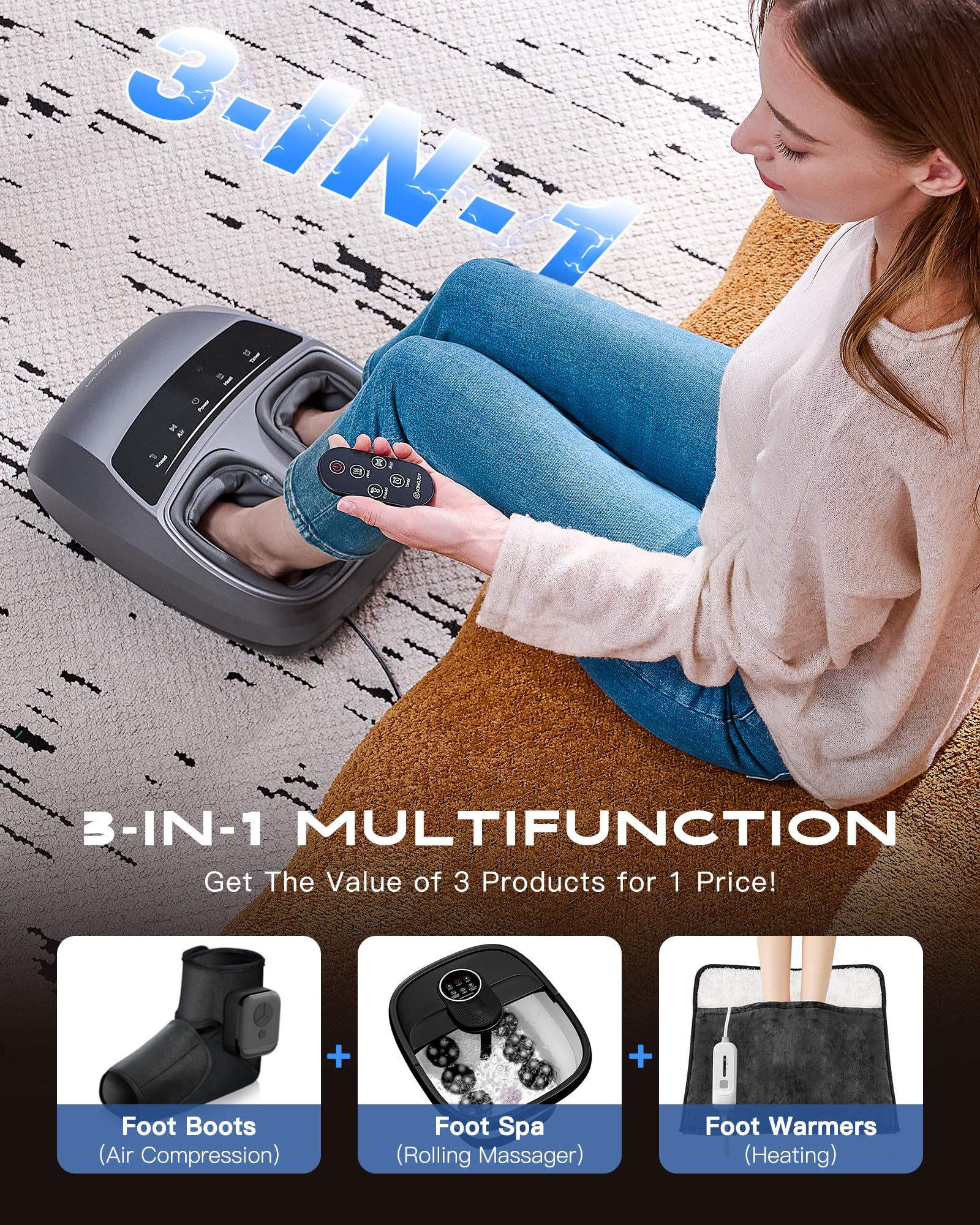 Kingjoy Foot Massager Gift Idea suitable for seniors and athletes