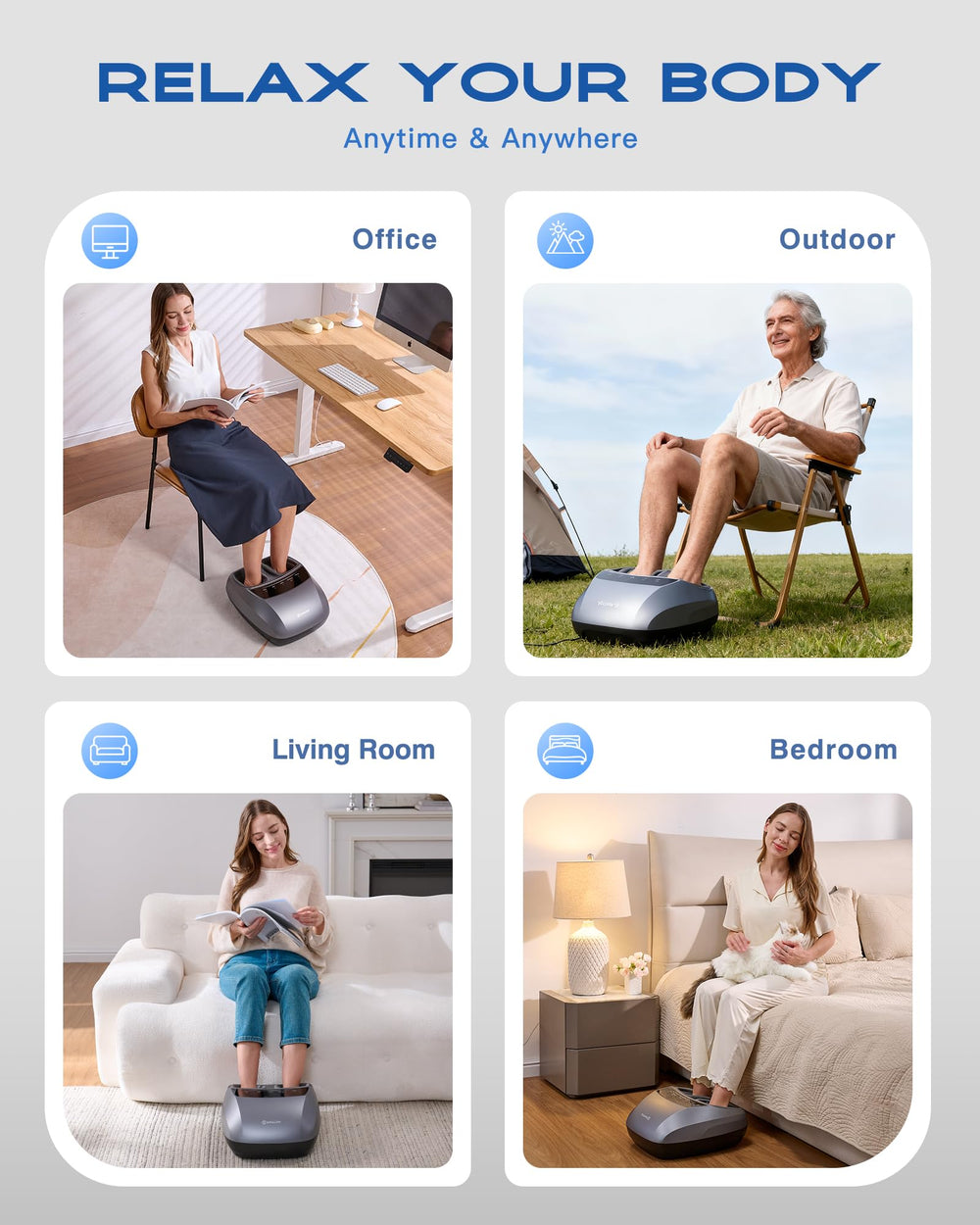 KINGJOY Foot Massager gift-ready packaging, ideal for Mother’s Day or birthdays.