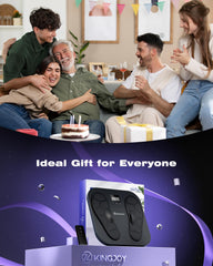 KINGJOY foot massager in use shows relaxed posture during therapy