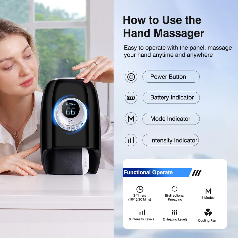  KINGJOY massager battery powered cordless use up to 120 minutes.