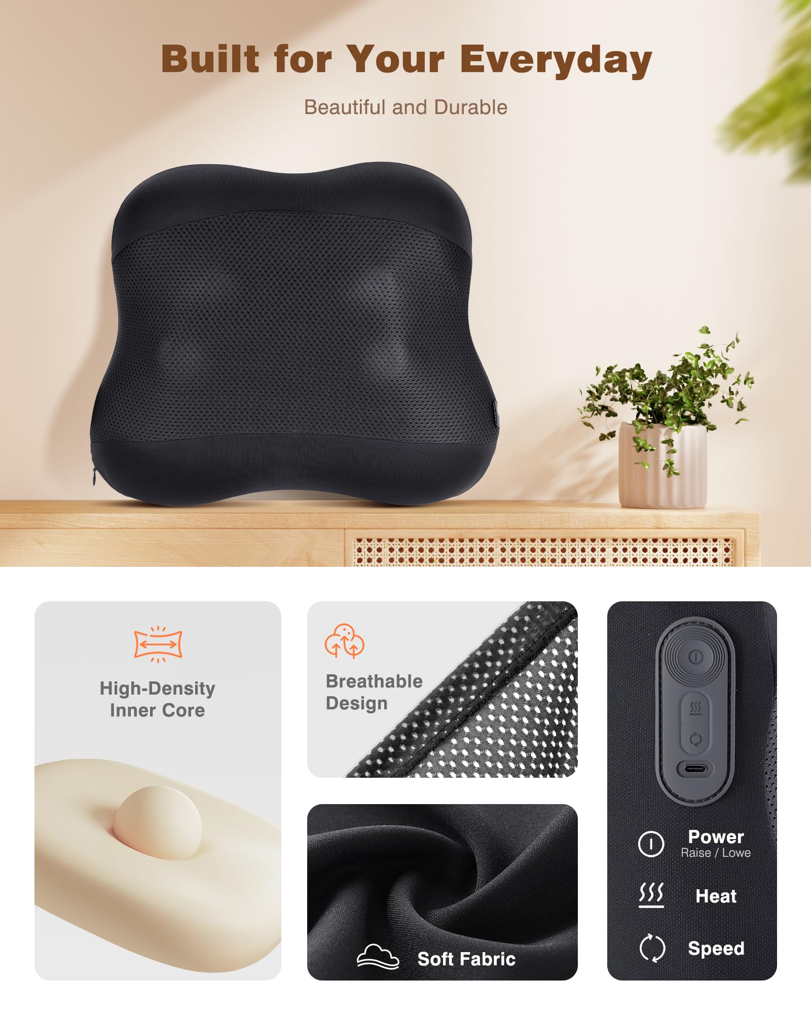 Simple one-button control for effortless operation.