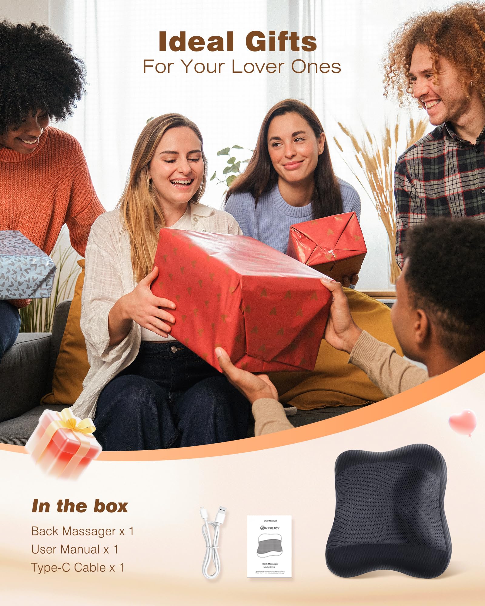 Soft, skin-friendly fabric enhances comfortable massage sessions.