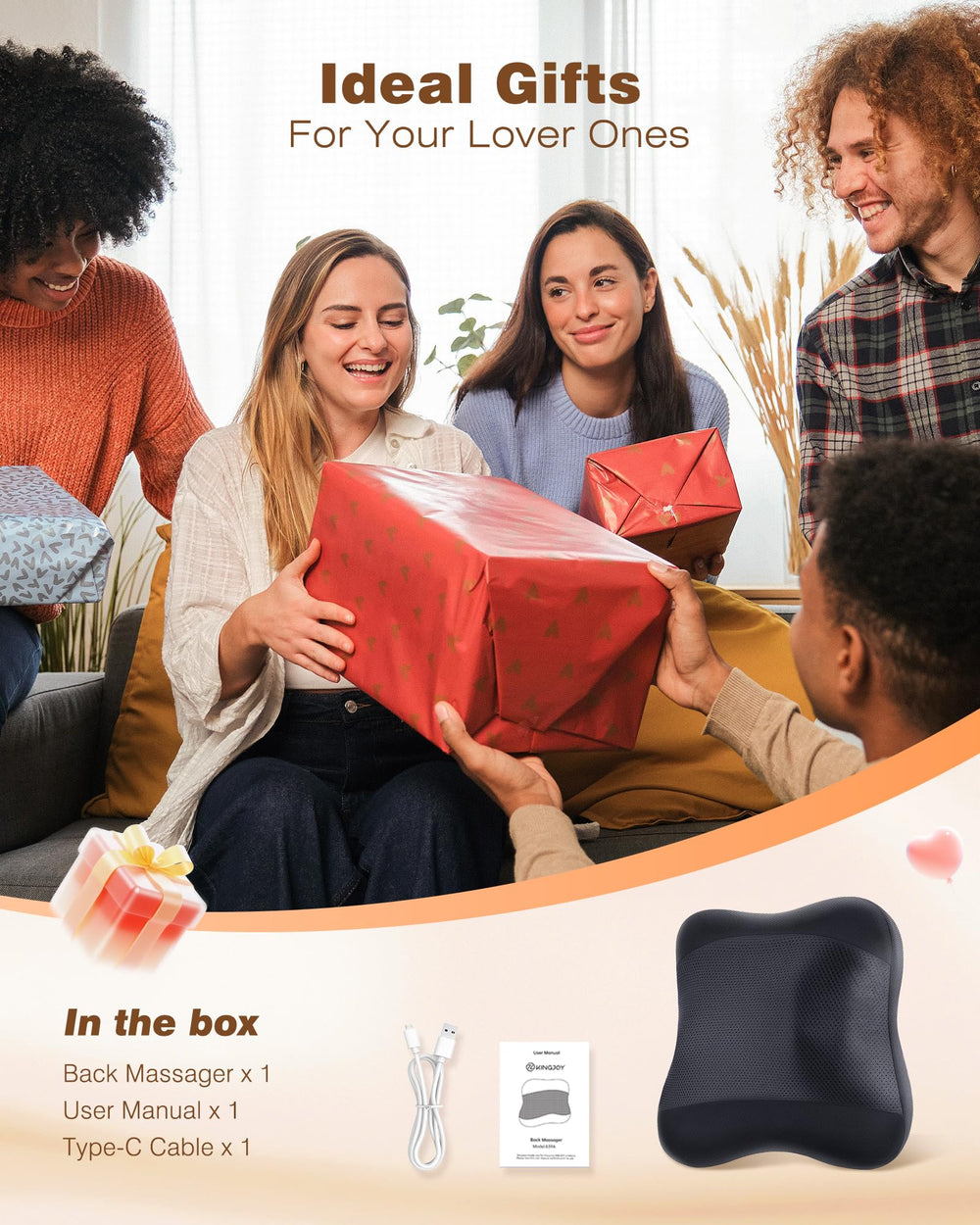 Soft, skin-friendly fabric enhances comfortable massage sessions.