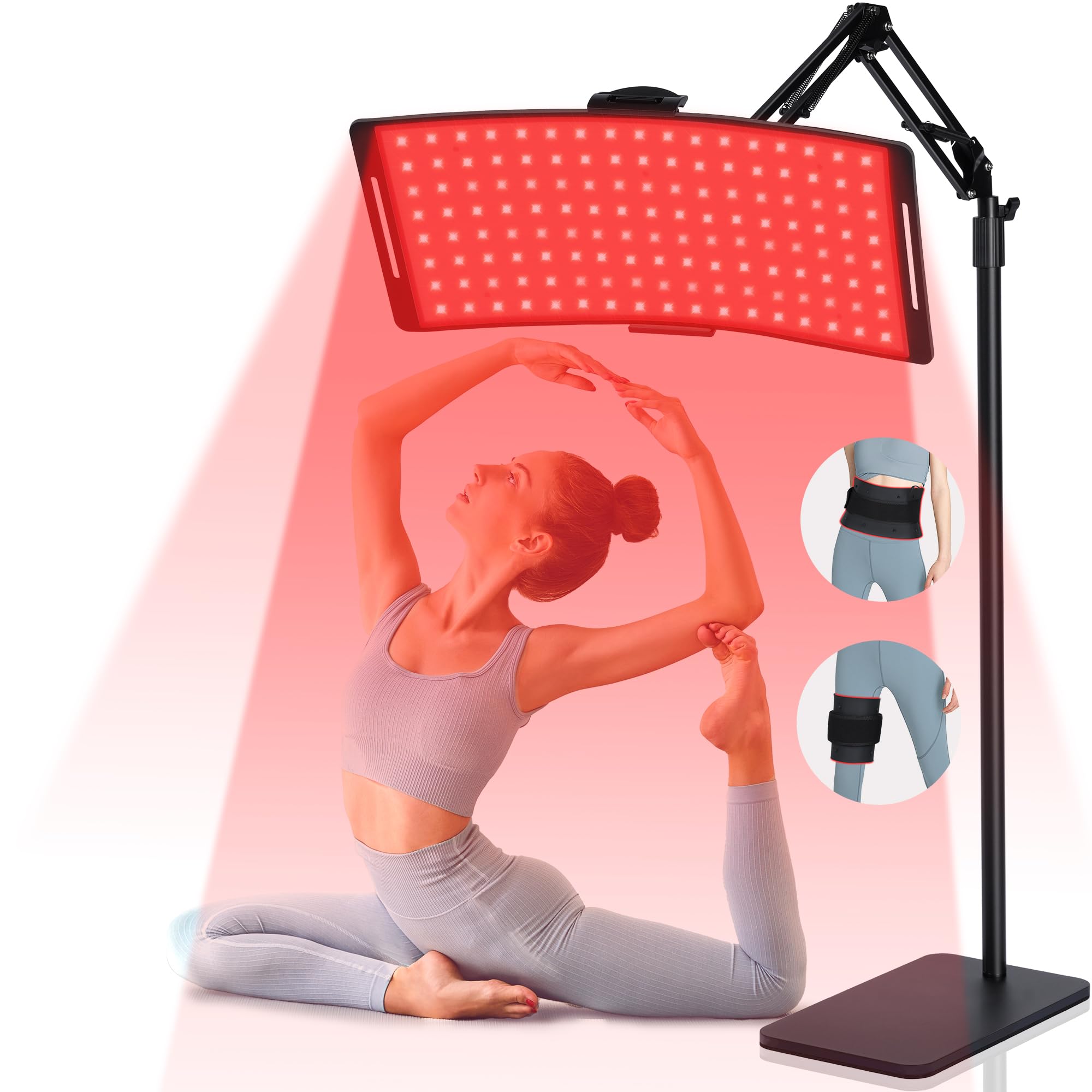 KingPavonini 136-led dual-wave panel for surface and deep tissue light therapy