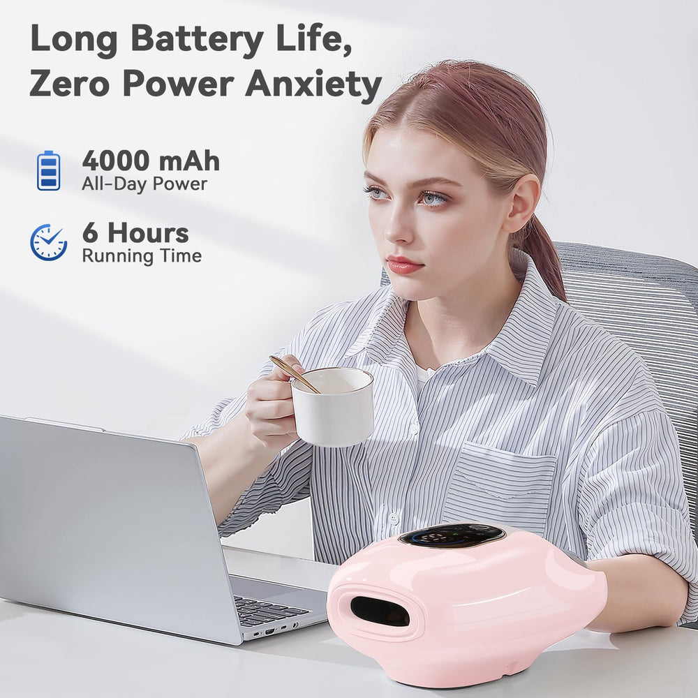 KingPavonini cordless massager with a 4000mAh battery for long use