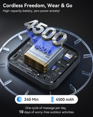 KingPavonini 4500mAh per leg battery enables days of cordless recovery