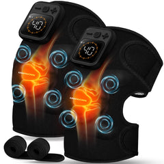 KingPavonini cordless knee massager with 4 motors for comprehensive knee relief