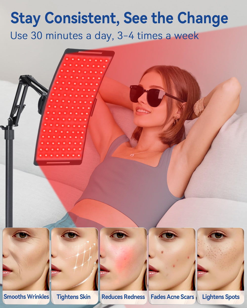 KingPavonini lamp head with 360° rotation for precise targeting