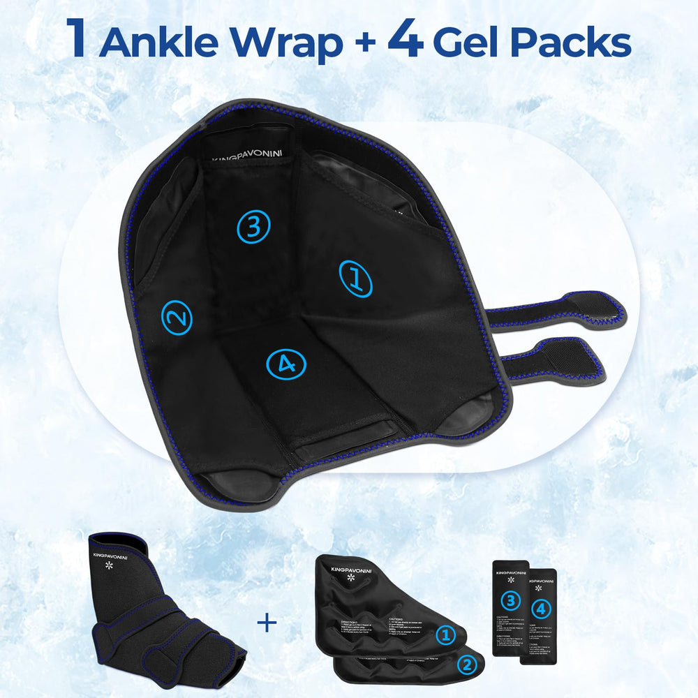 KingPavonini hot cold therapy image shows flexible gel for comfort.