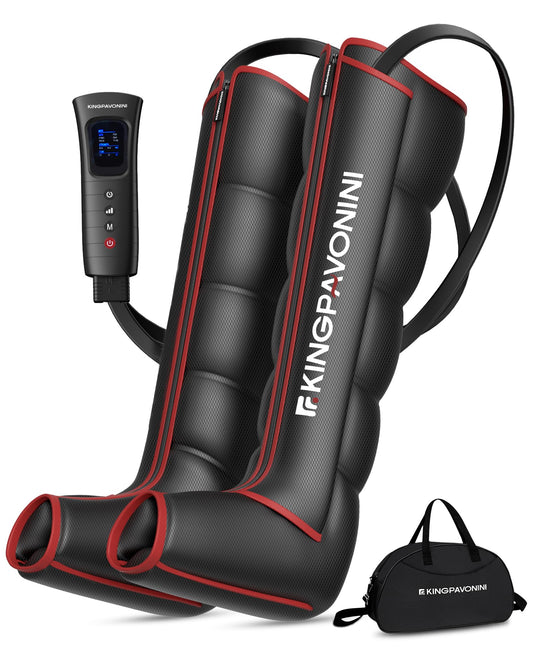KingPavonini leg compression massager front view for full-leg relief and recovery.