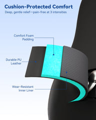 KingPavonini massager highlights three zones and three intensities for customizable relief.