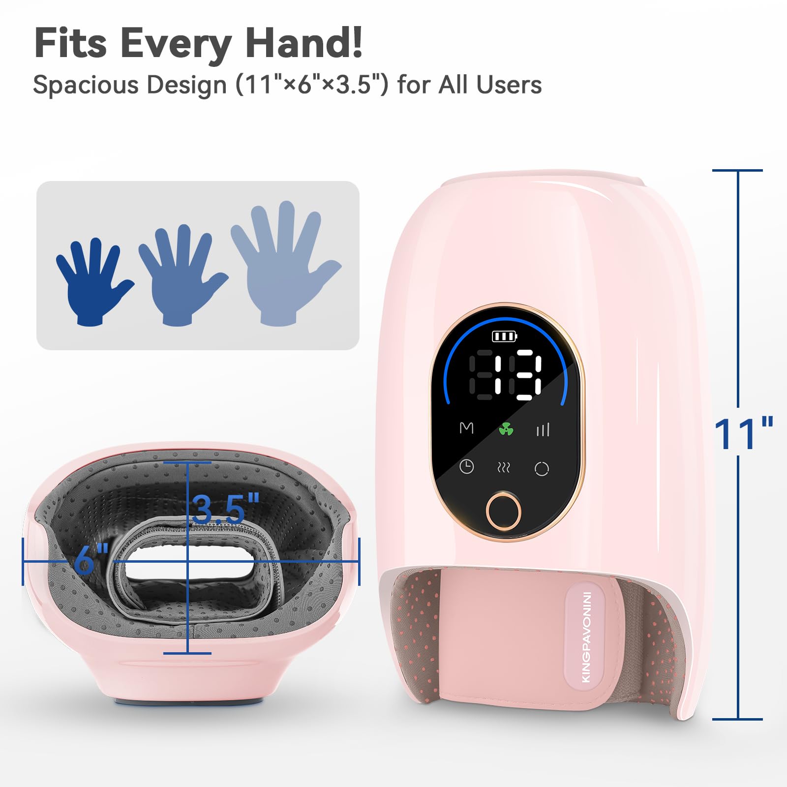 KingPavonini wellness gift suitable for a wide range of hand sizes