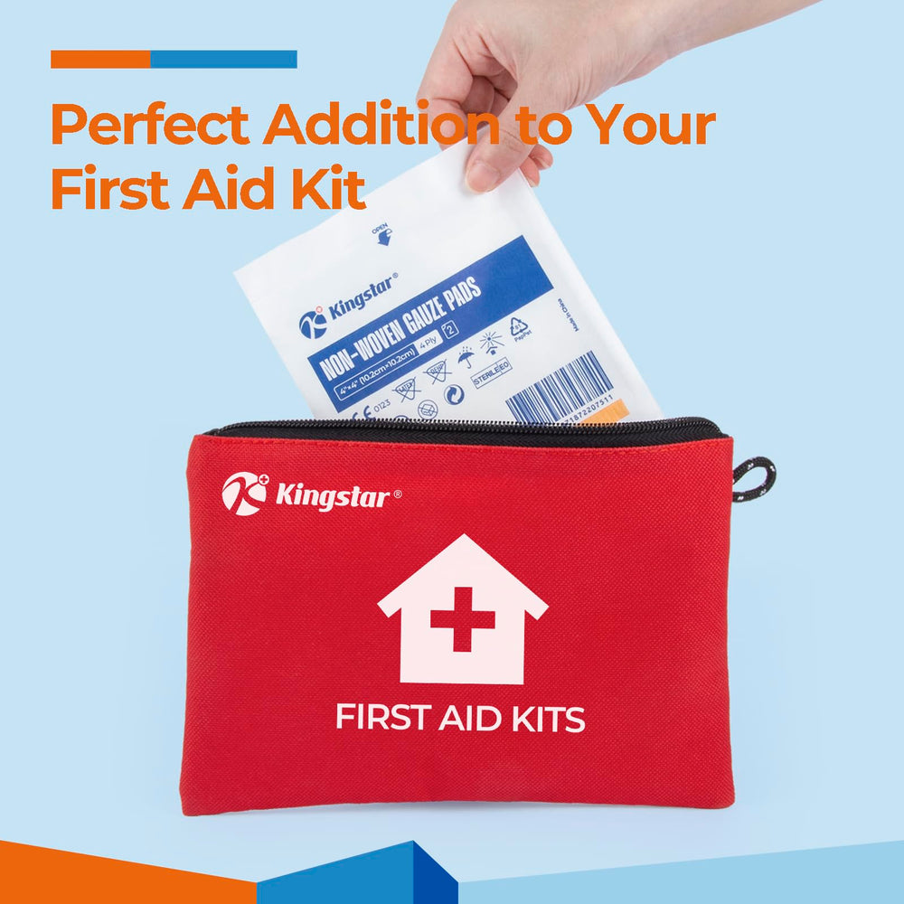 Kingstar clinical gauze pad 4x4 ideal for wound prep.