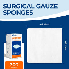 Kingstar 100% cotton gauze sponges close-up, gentle on skin.