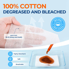 Kingstar high-absorbency 8-ply gauze sponges in clinical setting.